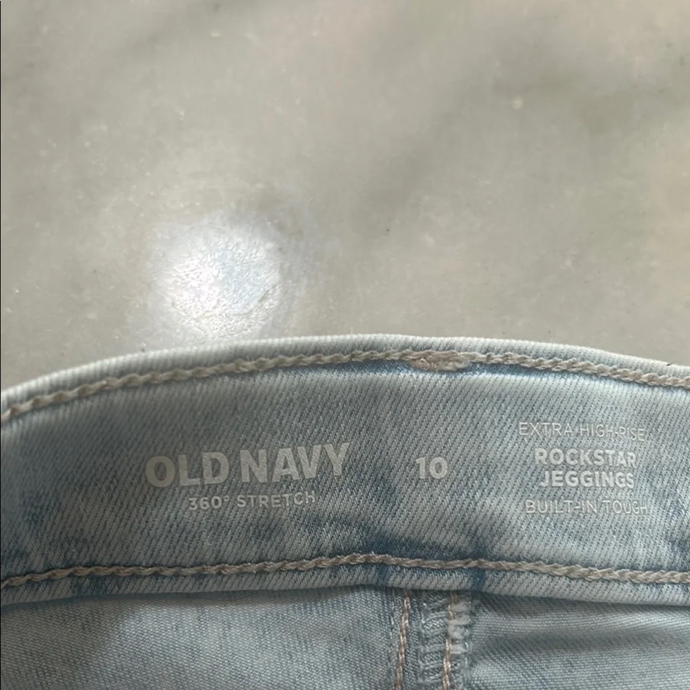 Old Navy Blue Distressed Denim Shorts